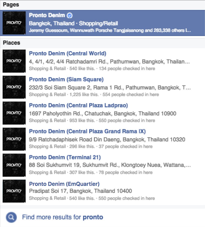 Pronto Denim Facebook Multi Location Setup 2