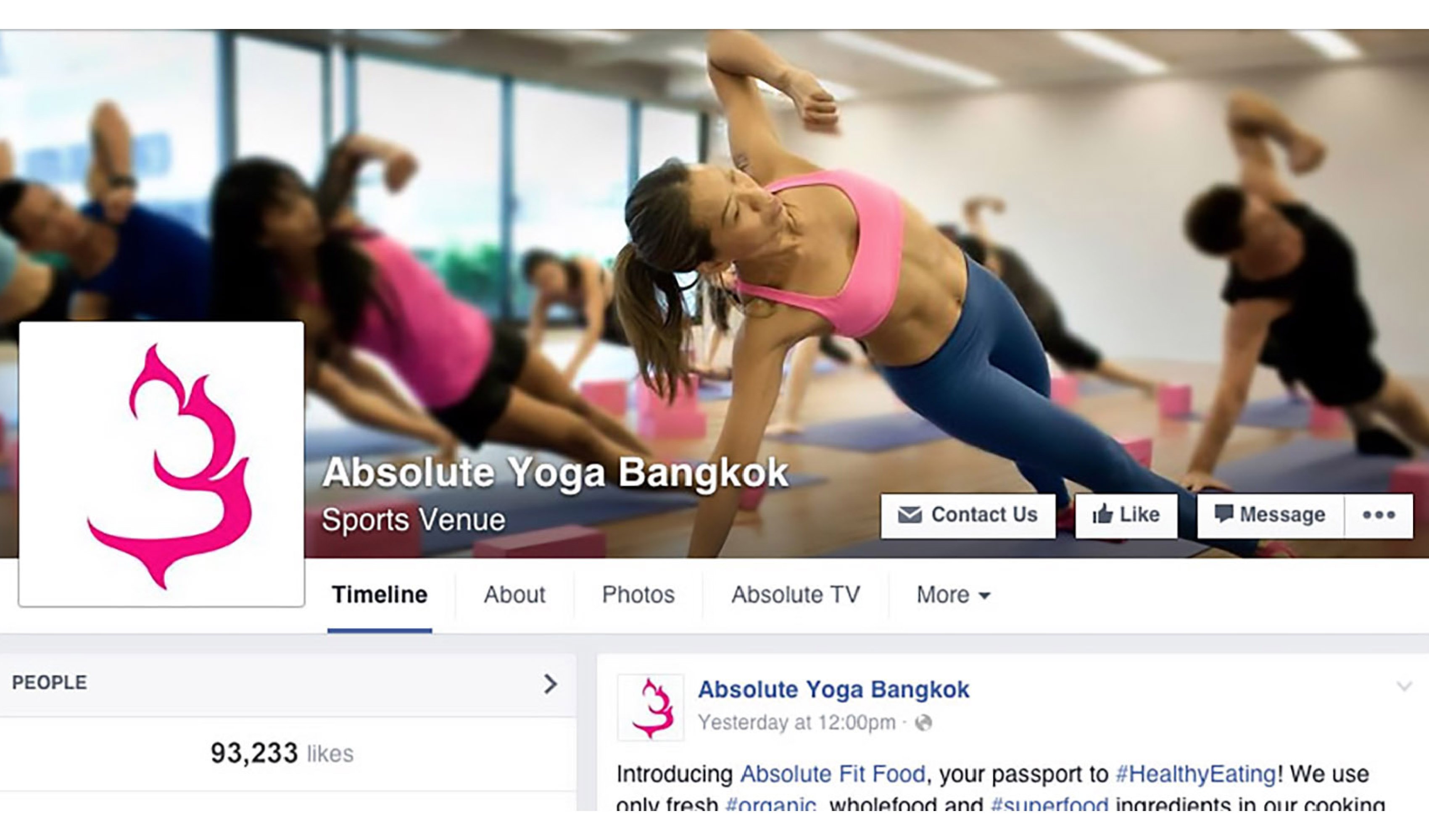 Absolute Yoga Facebook Page Cover